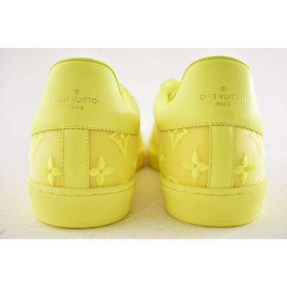 Louis Vuitton Luxembourg Tattoo Yellow Monogram LV Low Top Sneaker UK 9 US 10 11 - Picture 12 of 14